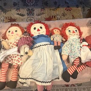 Raggedy Ann Doll Collection with Red Hair
